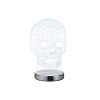 Reality Skull Table Lamp LED chrome, 1-light source