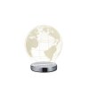 Reality Globe Table Lamp LED chrome, 1-light source