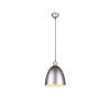 Reality Jagger Pendant Light dark brown, matt nickel, 1-light source