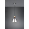 Reality Jagger Pendant Light dark brown, matt nickel, 1-light source