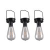 Reality CAMPUS solar light LED black, 3-light sources
