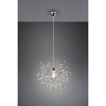 Reality Gloria Pendant Light chrome, 1-light source