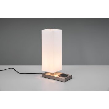 Reality Haley Table lamp matt nickel, 1-light source