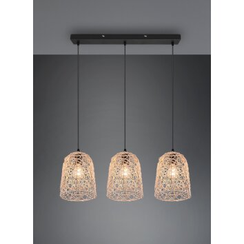 Reality Lovis Pendant Light black, 3-light sources