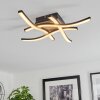Letala Ceiling Light LED Wood like finish, 4-light sources