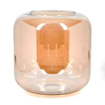 Glass lamp shade  Lauden replacement glass, spare part 25 cm Amber