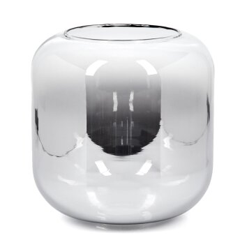 Glass lamp shade  Lauden replacement glass, spare part 20 cm clear, Smoke-coloured