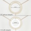 Almogarve spare part, Lampshade Ecru