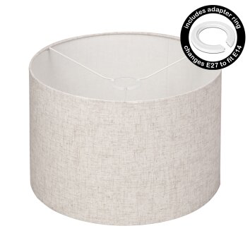 Fabric shade  Bassagoda spare part, Lampshade beige, white