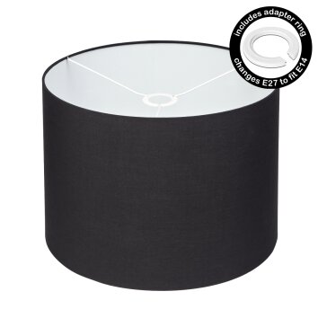 Fabric lampshade  Bassagoda spare part, Lampshade black, white