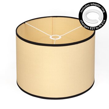 Chellas spare part, Lampshade Ecru, black