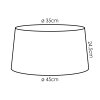Bassagoda spare part, Lampshade beige, Ecru