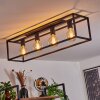 WICK Ceiling Light black, 4-light sources