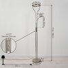 DONNA Floor Lamp LED matt nickel, 2-light sources