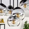 Koyoto ceiling light, globe light 45 cm clear, Smoke-coloured, 5-light sources
