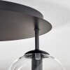 Gastor ceiling light, globe light 45 cm clear, 5-light sources