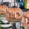 Ripoll hanging light, globe light, pendant light clear, coppery, 3-light sources