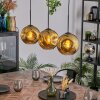 Ripoll hanging light, globe light, pendant light gold, 3-light sources