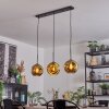 Ripoll hanging light, globe light, pendant light gold, 3-light sources