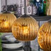 Ripoll hanging light, globe light, pendant light gold, 3-light sources