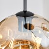 Ripoll hanging light, globe light, pendant light, Cluster pendant lamp Amber, clear, Smoke-coloured, 3-light sources
