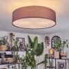 Foggia ceiling light matt nickel, 3-light sources