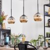 Ripoll hanging light, globe light, pendant light Amber, 3-light sources