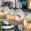 Ripoll hanging light, globe light, pendant light Amber, 3-light sources