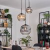 Ripoll hanging light, globe light, pendant light, Cluster pendant lamp Amber, clear, Smoke-coloured, 3-light sources