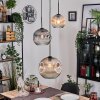 Ripoll hanging light, globe light, pendant light, Cluster pendant lamp Amber, clear, Smoke-coloured, 3-light sources