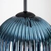 Koyoto hanging light, globe light, pendant light blue, gold, green, coppery, 4-light sources