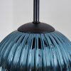 Koyoto hanging light, globe light, pendant light 35 cm blue, gold, green, coppery, 4-light sources