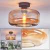 Boza ceiling light Amber, 1-light source