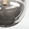 Chehalis ceiling light, globe light Amber, Smoke-coloured, 3-light sources