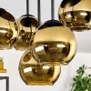 Koyoto ceiling light, globe light 45 cm gold, 5-light sources
