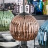 Koyoto hanging light, globe light, pendant light blue, green, coppery, 3-light sources