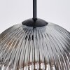 Ripoll hanging light, globe light, Cluster pendant lamp Amber, clear, Smoke-coloured, 3-light sources