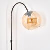 Koyoto floor lamp, Arch lamps chrome, black, 1-light source