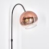 Koyoto floor lamp, Arch lamps chrome, black, 1-light source