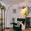 Baloca floor lamp, Arch lamps chrome, black, 1-light source