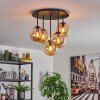 Gastor ceiling light, globe light 45 cm Amber, 5-light sources