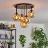 Gastor ceiling light, globe light 45 cm Amber, 5-light sources