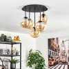 Gastor ceiling light, globe light 45 cm Amber, 5-light sources