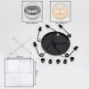 Koyoto hanging light, globe light, Cluster pendant lamp Amber, clear, Smoke-coloured, 5-light sources
