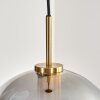 Koyoto hanging light, globe light, pendant light gold, black, 1-light source