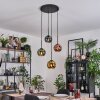 Ripoll hanging light, globe light, Cluster pendant lamp blue, gold, green, coppery, 4-light sources