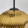 Ripoll hanging light, globe light, Cluster pendant lamp Amber, gold, coppery, Smoke-coloured, 4-light sources