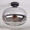 Apedo ceiling light, globe light clear, Smoke-coloured, 1-light source