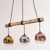 Ripoll hanging light, globe light, pendant light Ecru, black, 3-light sources