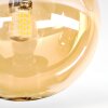 Chehalis ceiling light, globe light Amber, Smoke-coloured, 3-light sources